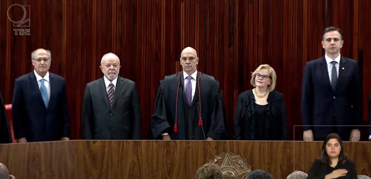Lula e Alckmin são diplomados em Brasília  — Foto: Reprodução 