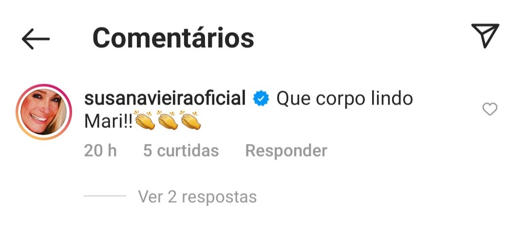 Susana Vieira elogia Mariana Ximenes  (Foto: Reprodução / Instagram )