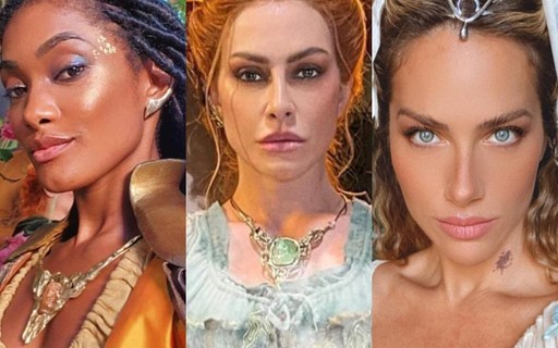 Maquiadora ensina a reproduzir visual de Cleo, Giovanna Ewbank e Erika Januza em 'A Magia de Aruna'