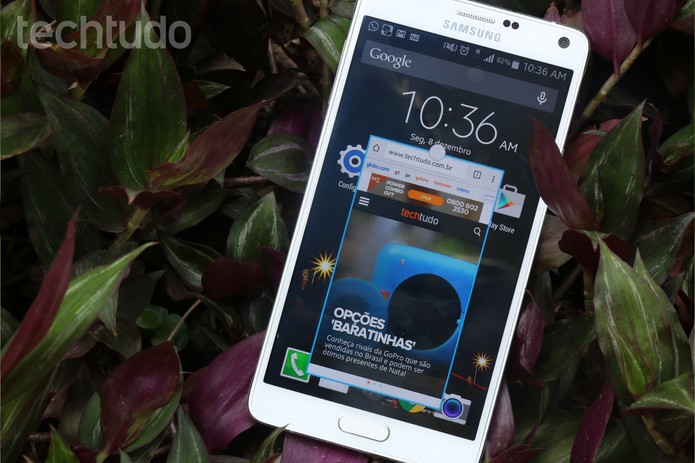 Recurso de multijanela do Galaxy Note 4 (Foto: Lucas Mendes/TechTudo)