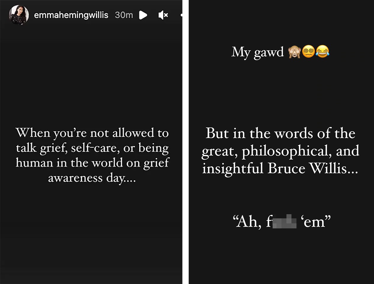 Resposta de Emma Heming aos haters (Foto: Reprodução / Instagram)