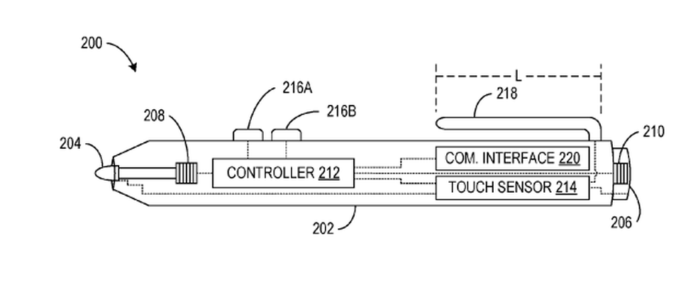Surface Pen pode ganhar novo modelo (Foto: Reprodução/US Patent)