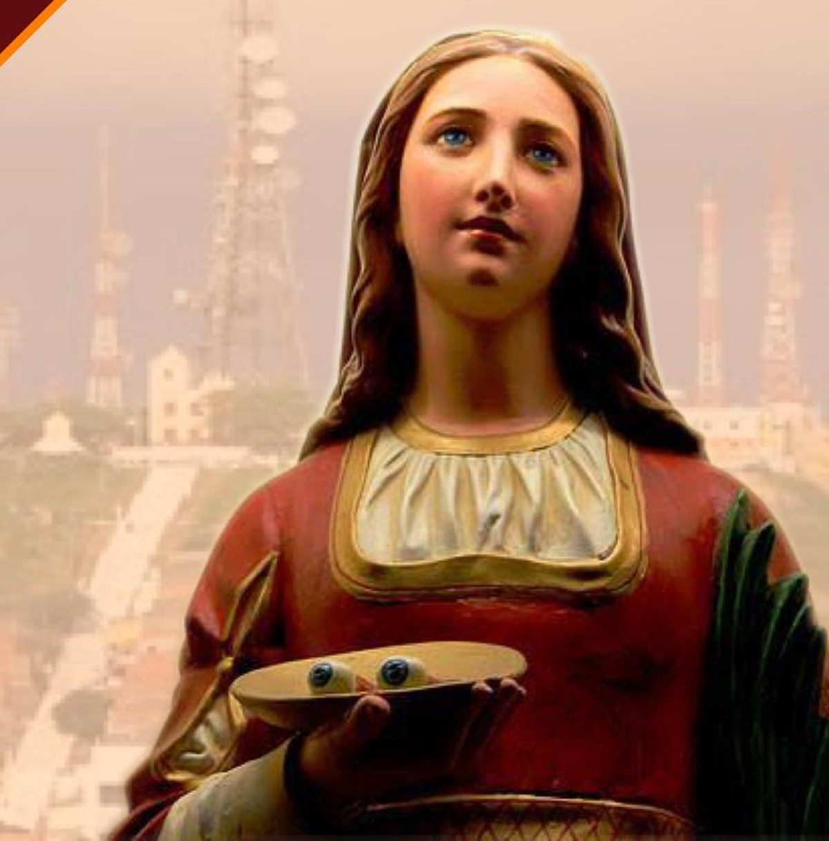 Santa Luzia, protetora dos olhos, é celebrada pela igreja católica em Juiz  de Fora | Zona da Mata | G1