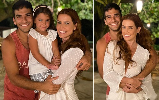 Em família, Deborah Secco passa a virada na Bahia com Hugo Moura e a filha, Maria Flor