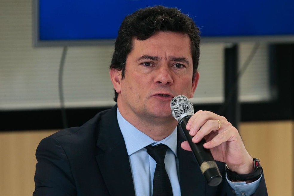 O ministro da Justiça, Sergio Moro — Foto: Antonio Cruz/Agência Brasil 