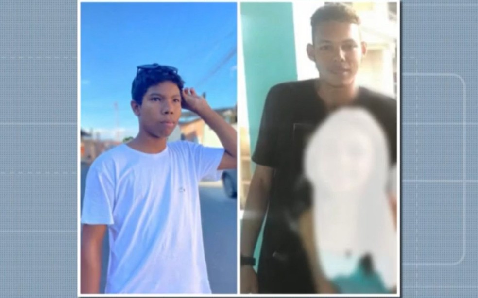 Irmãos foram identificados como João Pedro Borges, de 12 anos, e Micael Santos, de 22 — Foto: Reprodução/TV Bahia