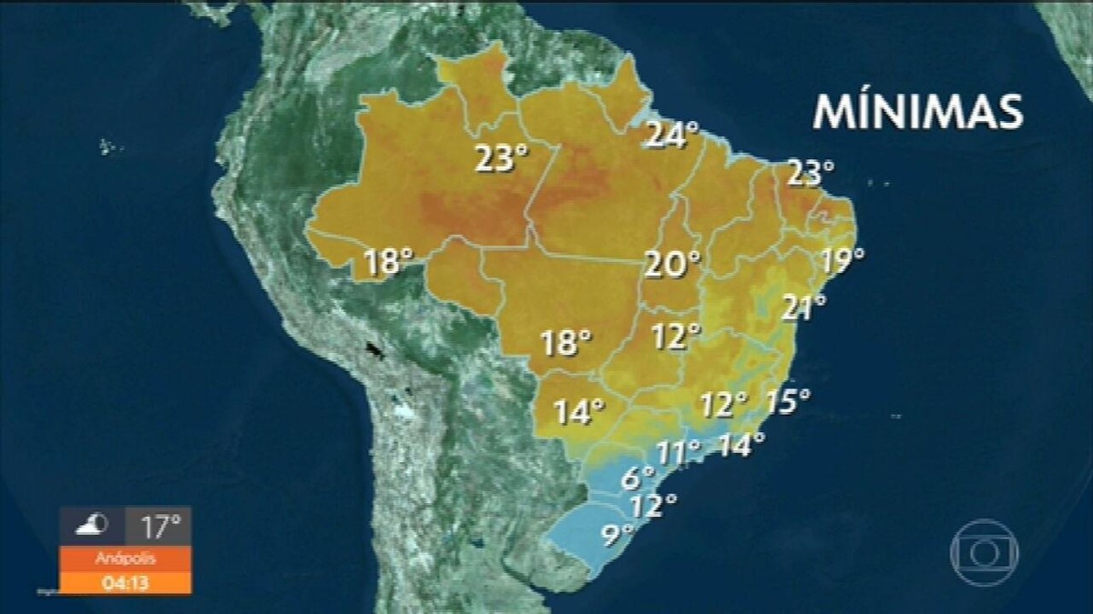 Temperatura sobe em parte do Brasil, mas frio segue no Sul; veja previsão para as capitais até sábado thumbnail