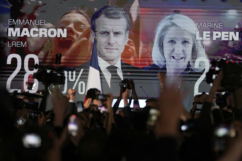 Elei&ccedil;&otilde;es na Fran&ccedil;a: proje&ccedil;&otilde;es indicam Macron e Le Pen no segundo turno |  Mundo | G1