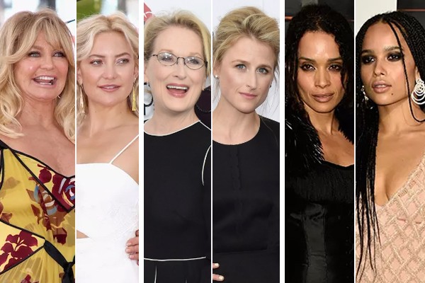 Goldie Hawn e Kate Hudson; Mamie Gummer e Meryl Streep; Lisa Bonet e Zoë Kravitz (Foto: Getty Images)