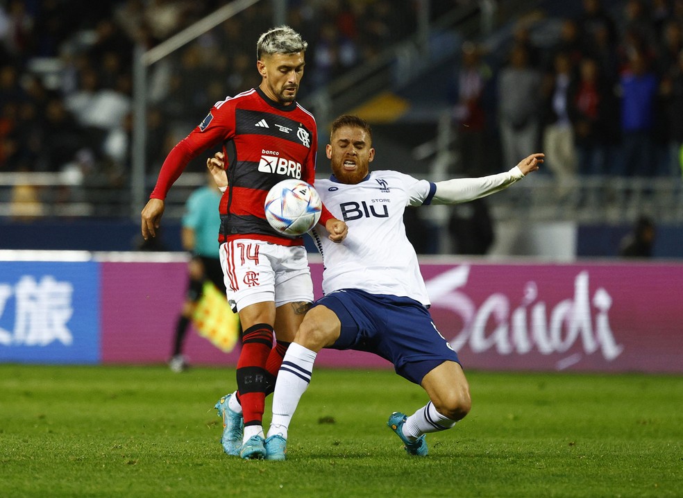 Cu&eacute;llar marca Arrascaeta na semifinal do Mundial &mdash; Foto: Reuters