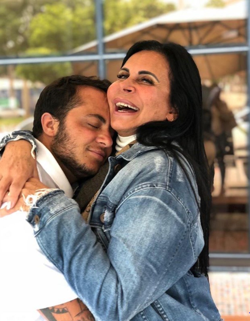 No 'Conversa Com Bial', Thammy Miranda e Gretchen anunciaram a gravidez de Andressa  — Foto: Reprodução/Instagram