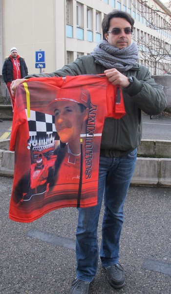 Roberto Fantini fã Schumacher (Foto: Felipe Siqueira)