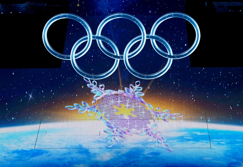 Cerimônia de abertura Olimpíadas de Inverno Pequim 2022 — Foto: REUTERS/Fabrizio Bensch