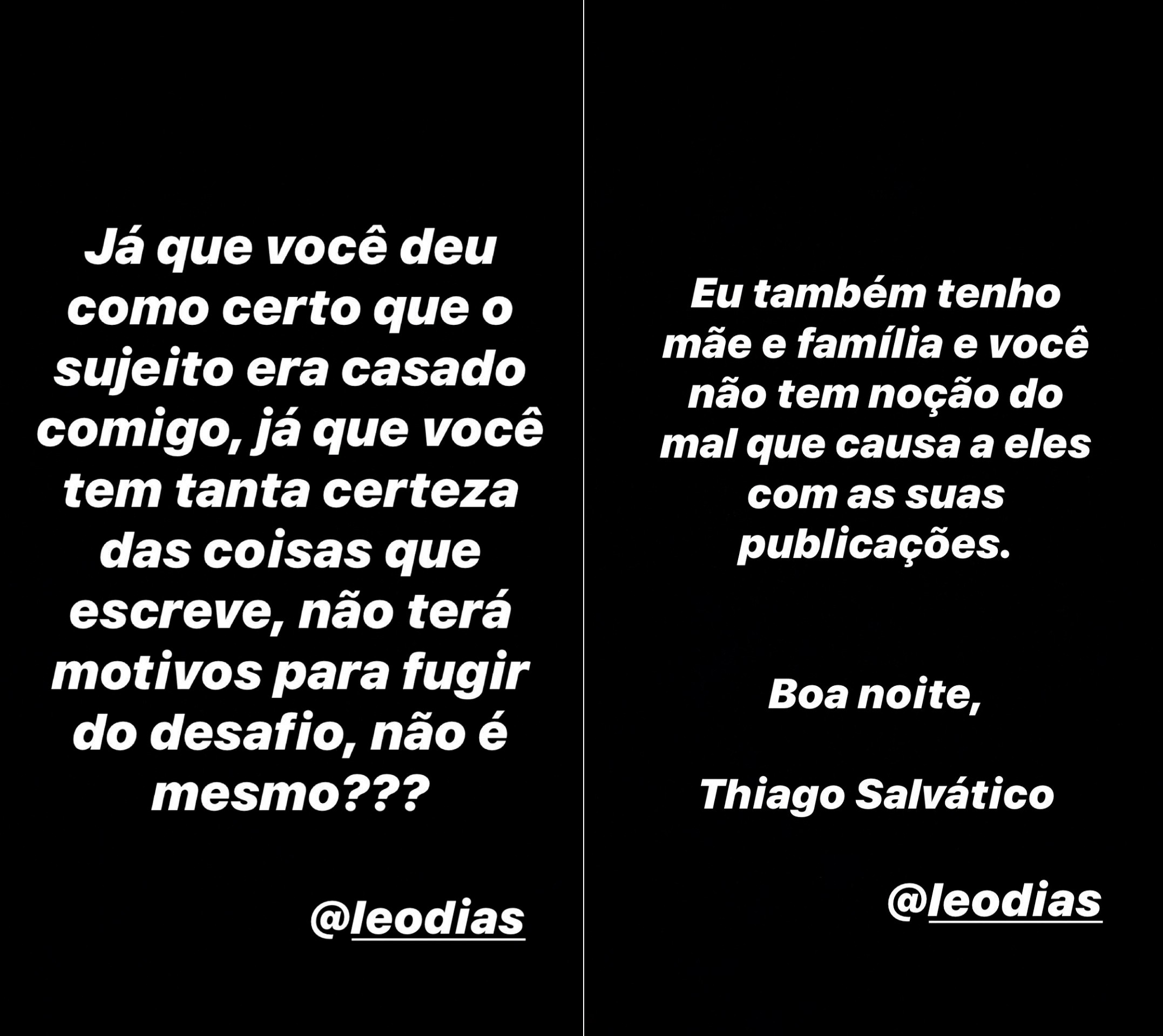 Thiago Salvático fala sobre suposto marido que teria na Alemanha (Foto:  Reprodução/Instagram)