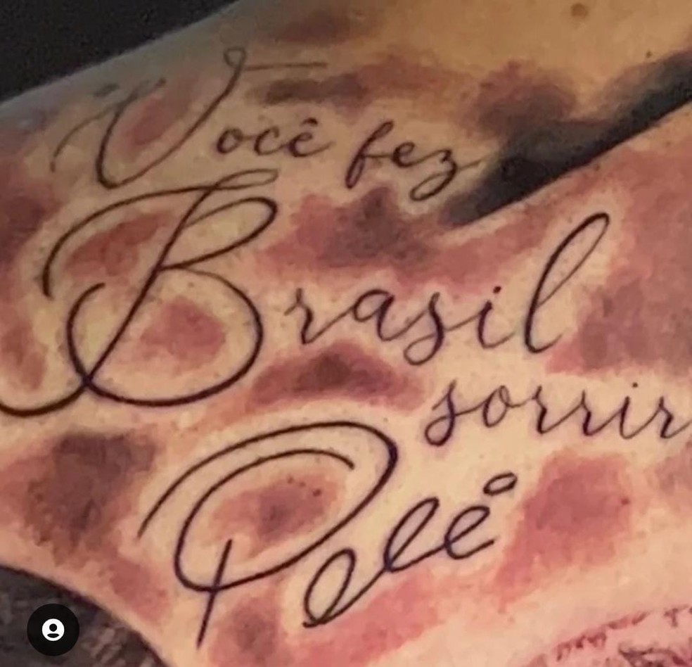 Tatuagem de Richarlison — Foto: Reprodução do Instagram