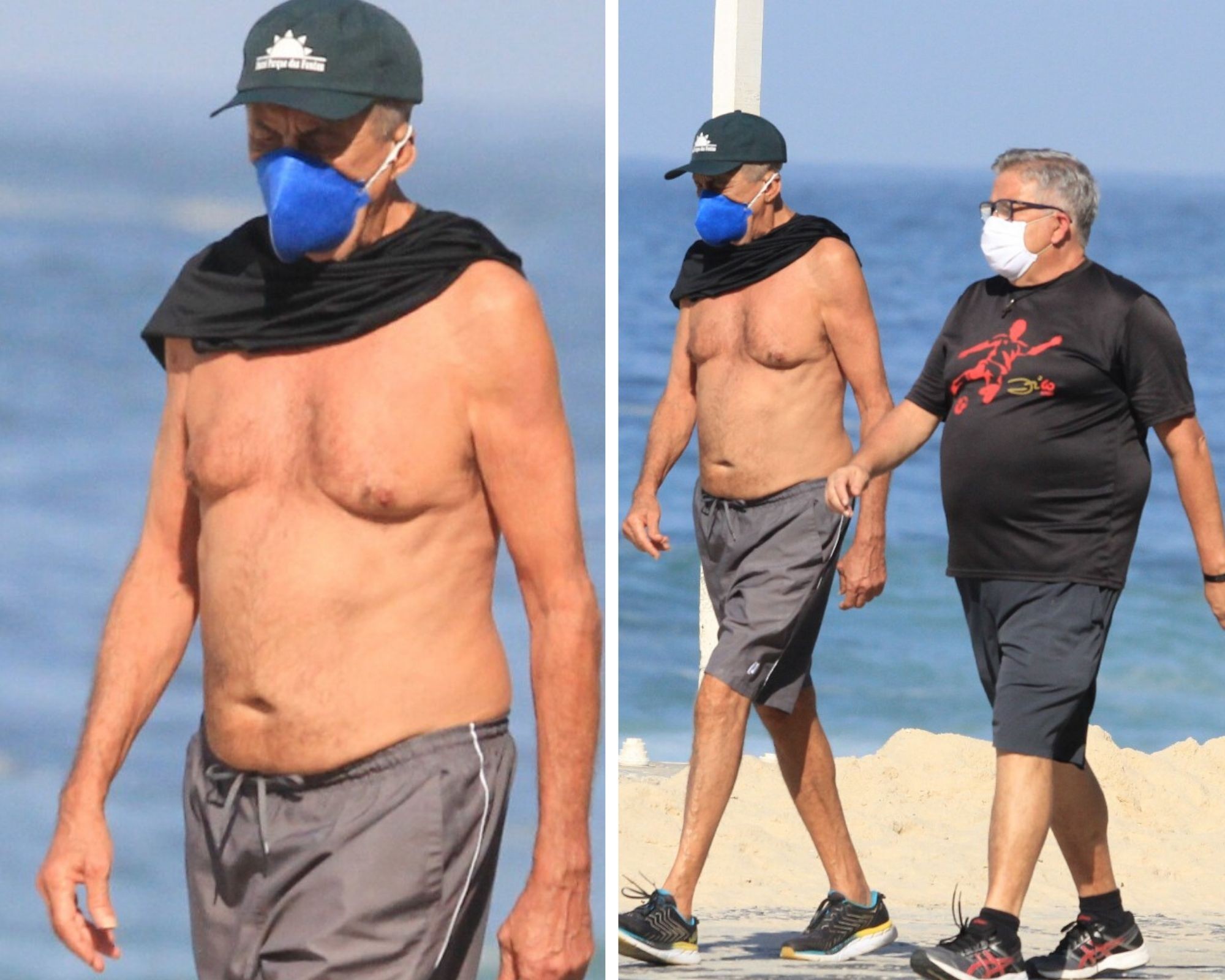 De máscara, cantor Fagner caminha na orla da praia no Rio de Janeiro - Quem  | QUEM News