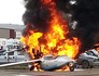Avião pega fogo após pouso no Canadá (AP/The Canadian Press, Dustin Roscoe)