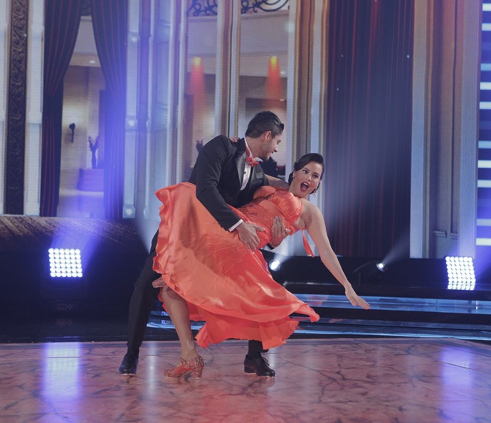 Letícia e Rafael Scauri arrasaram na coreografia (Foto: Inácio Moraes/Gshow)
