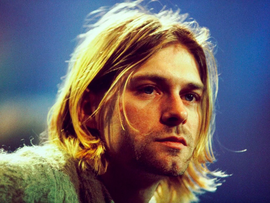 O músico Kurt Cobain (1967-1994)