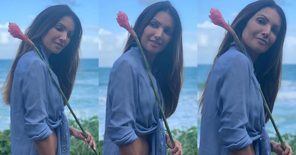 Patrícia Poeta posa sequência de fotos lindíssima em praia de Alagoas  — Foto: Reprodução/Instagram