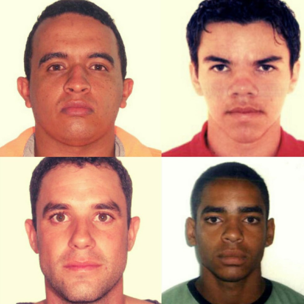 Os quatro suspeitos presos de espancar até a morte o estudante de Direito João Victor Costa de Oliveira, de 19 anos, em Planaltina no DF — Foto: PCDF /Divulgação