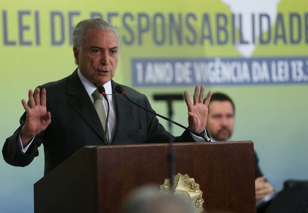 Michel Temer, na cerimônia de um ano da Lei de Responsabilidade das Estatais (Foto: José Cruz/Agência Brasil)