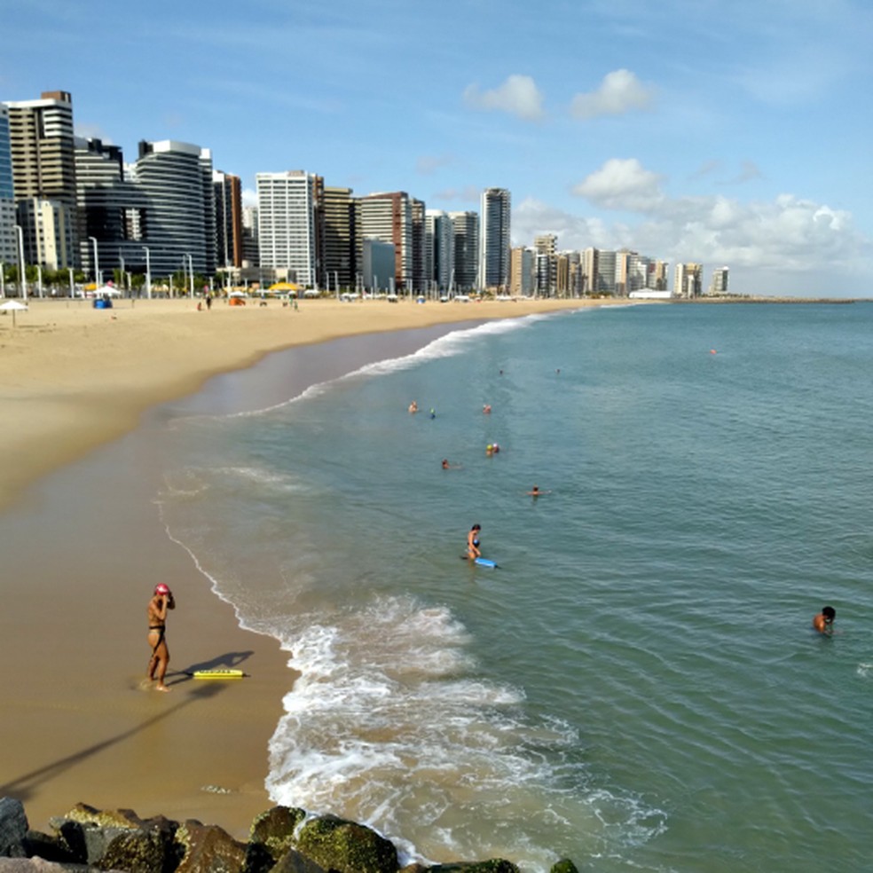 No setor Leste de Fortaleza, 12 praias estão próprias para banho. — Foto: Susy Costa/Sistema Verdes Mares