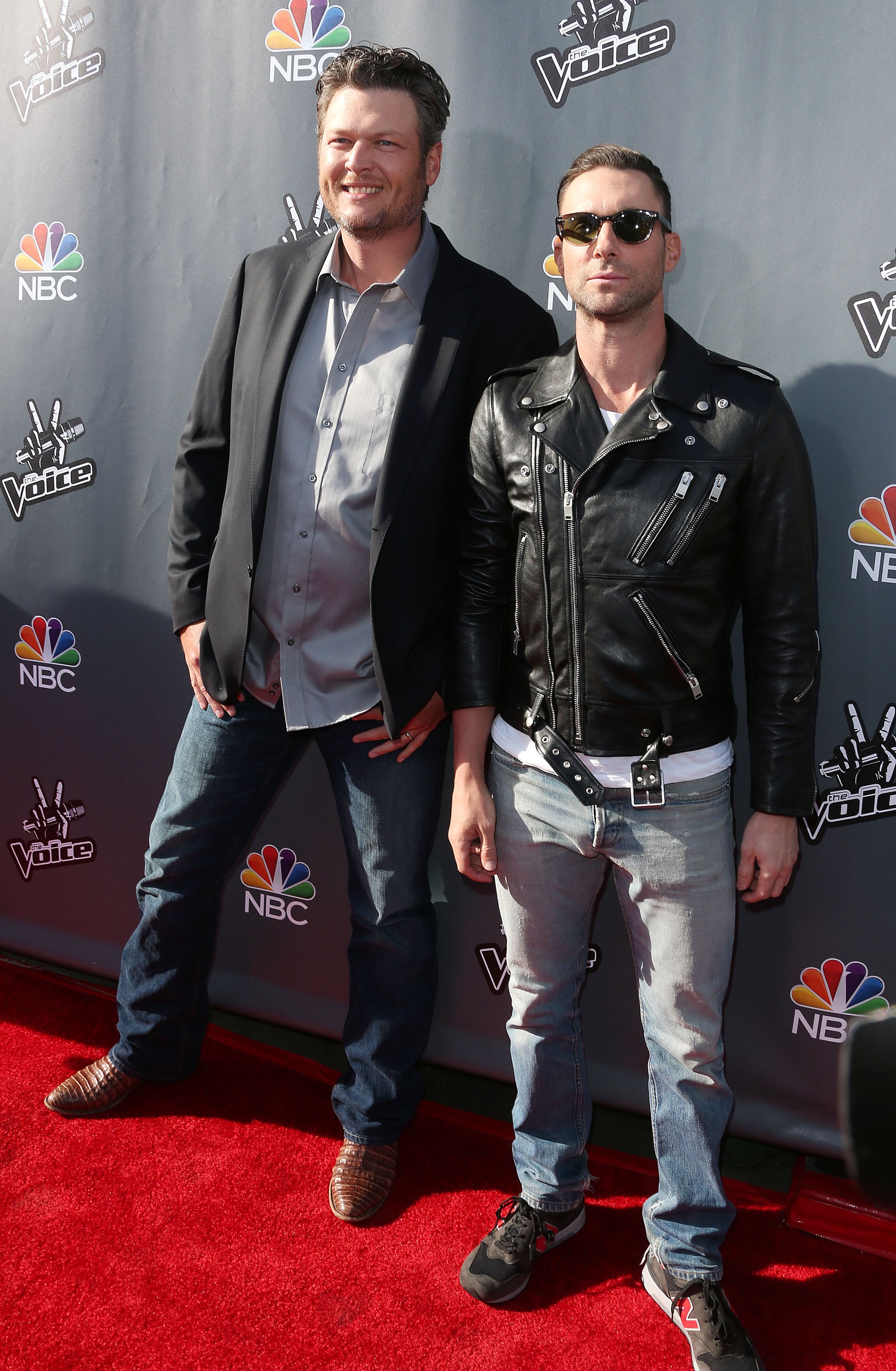 Blake Shelton e Adam Levine (Foto: Getty Images)