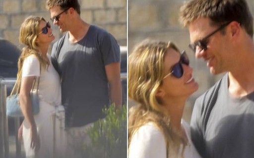 Gisele Bündchen e Tom Brady fazem passeio romântico pelas ruas de Saint-Tropez