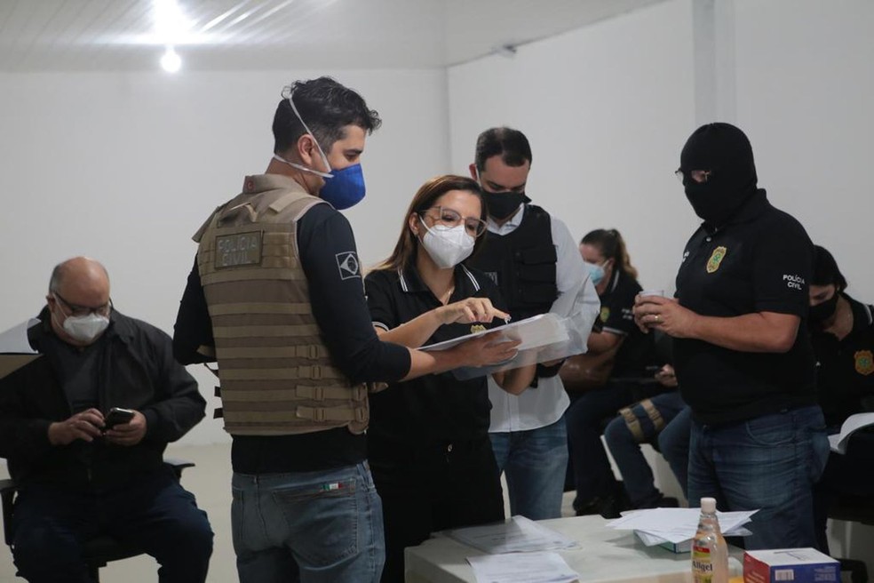 Operação policial contra fraudes em contratos públicos ocorre em Sergipe — Foto: Divulgação/Jorge Henrique/SSP