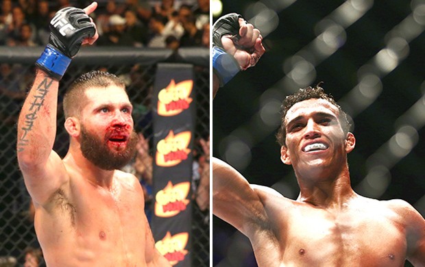 Montagem Jeremy Stephens X Charles "do Bronx" Oliveira (Foto: Getty Images)