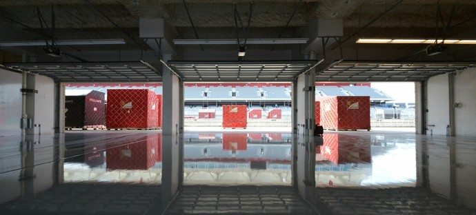 Equipamentos da Ferrari no Circuito das Américas, palco do GP dos EUA (Foto: Divulgação)