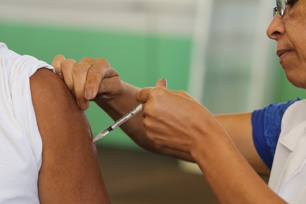 Vacinação contra sarampo em Uberaba (MG) — Foto: Prefeitura de Uberaba/Divulgação