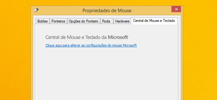 Acesse o utilitário de mouse e teclado da Microsoft (Foto: Reprodução/Helito Bijora) 