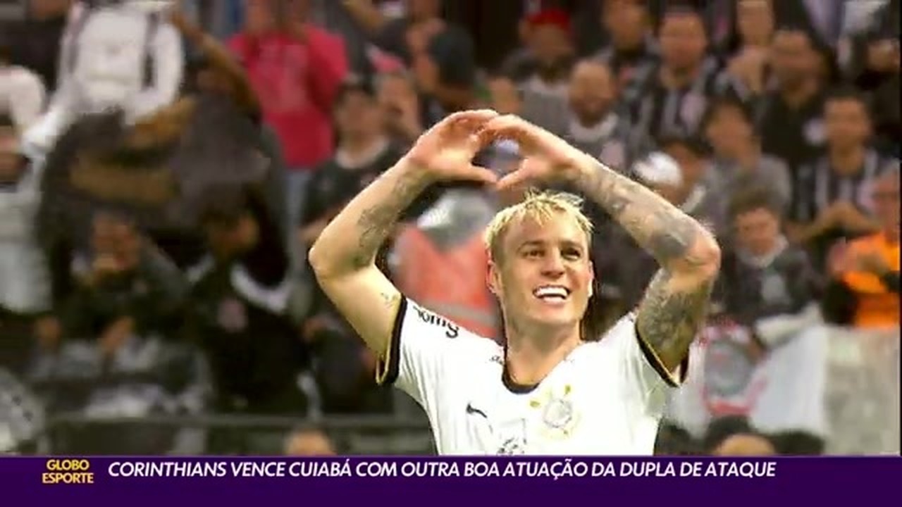 Corinthians vence Cuiabá com outra boa atuação da dupla de ataque