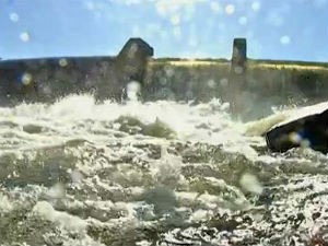 Barragem de pequena central hidrelétrica (PCH) em Mato Grosso do Sul (Foto: Reprodução/TV Morena)