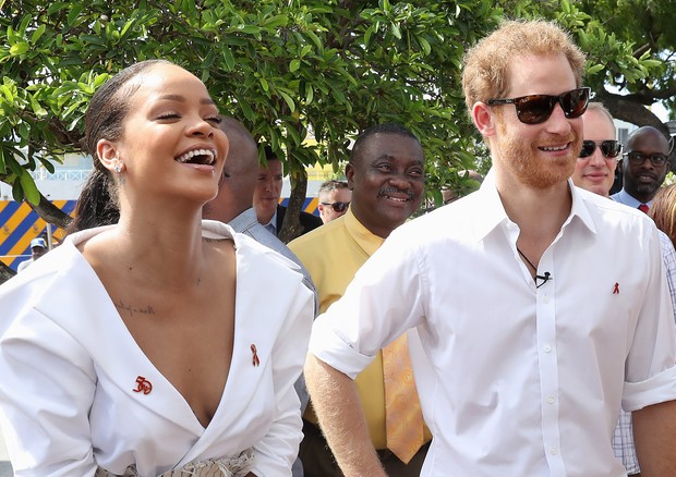 Rihanna e Príncipe Harry  (Foto: Getty Images)