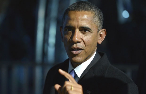 Barack Obama em São Petersburgo, onde participa da reunião do G20, nesta sexta (6) (Foto: Reuters)