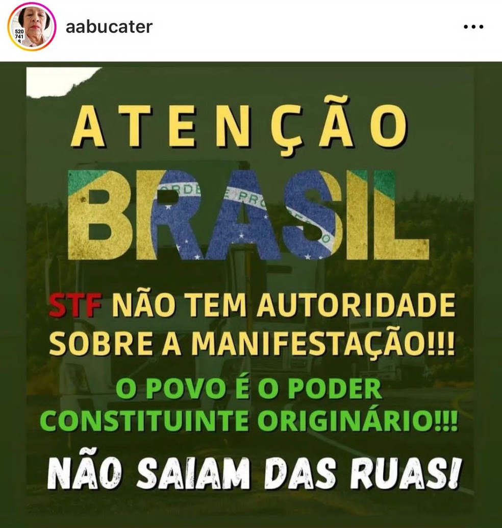 Procuradora do MPPA faz postagens defendendo atos antidemocr&aacute;ticos e CNMP determina que publica&ccedil;&otilde;es sejam exclu&iacute;das. &mdash; Foto: Reprodu&ccedil;&atilde;o / Instagram