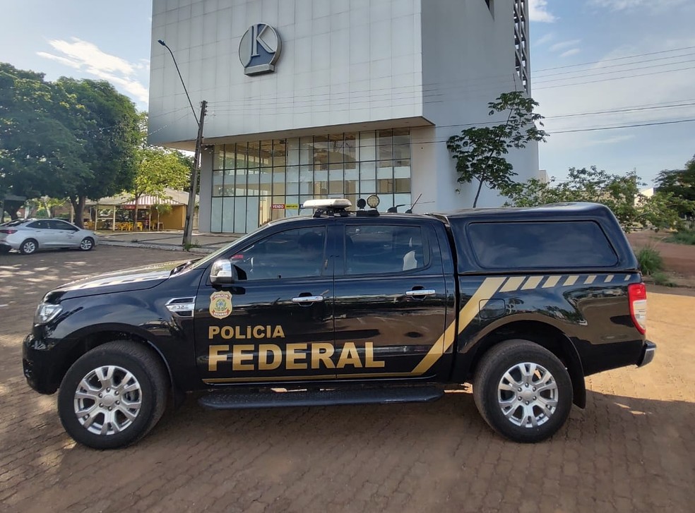 Carro da Polícia Federal em Palmas — Foto: PF/Divulgação