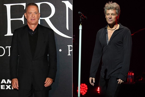Tom Hanks e Jon Bon Jovi (Foto: AKM-GSI)