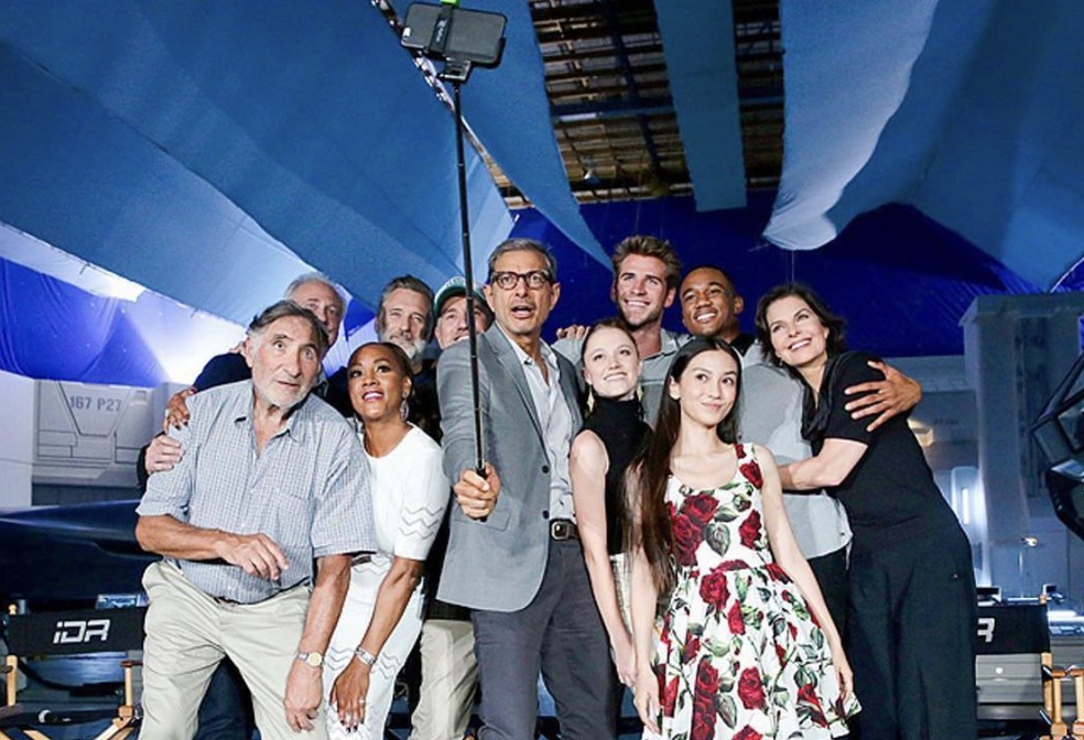 Bastidores do filme 'Independence Day: O Ressurgimento' — Foto: Arquivo Pessoal