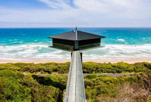 Arquitetos usaram truques de perspectiva para fazer a casa 