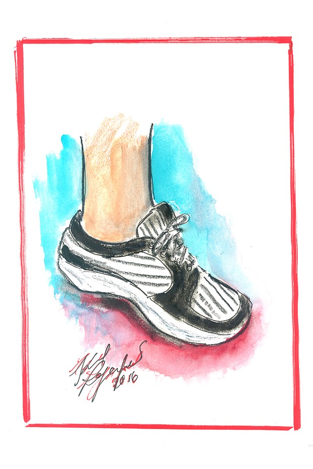 Croqui de sneaker by Karl Lagerfeld (Foto: Reprodução)