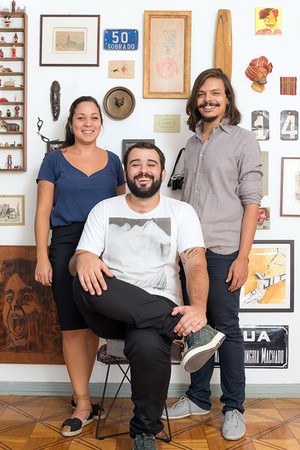 Flavia, Felipe e Fernando (Foto: Sambacini/Editora Globo)