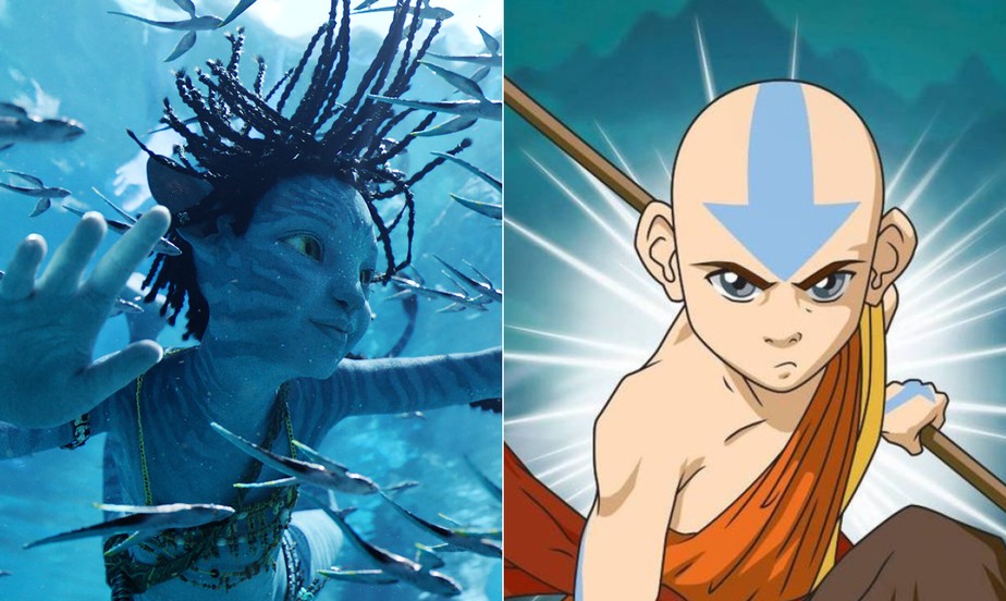 'Avatar: O caminho da água' e 'Avatar: A lenda de Aang'