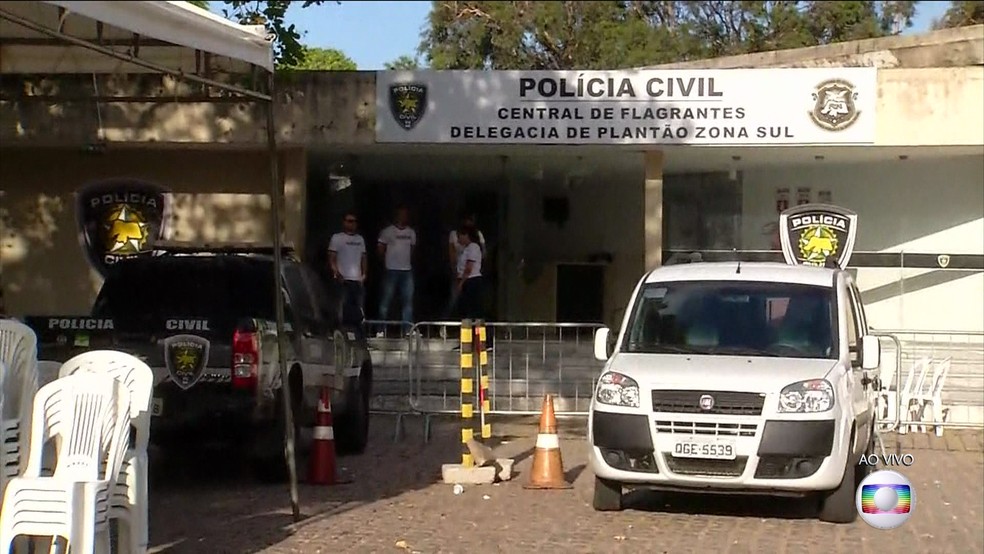 Central de flagrantes de Natal fechada por conta de paralisação dos policiais civis — Foto: Reprodução/TV Globo