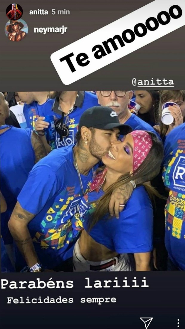 Anitta responde homenagem de Neymar (Foto: Reprodução Instagram)