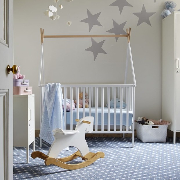Quarto de bebê azul: 8 inspirações para todos os gostos! (Foto: Reprodução / Instagram @carpetright_uk)