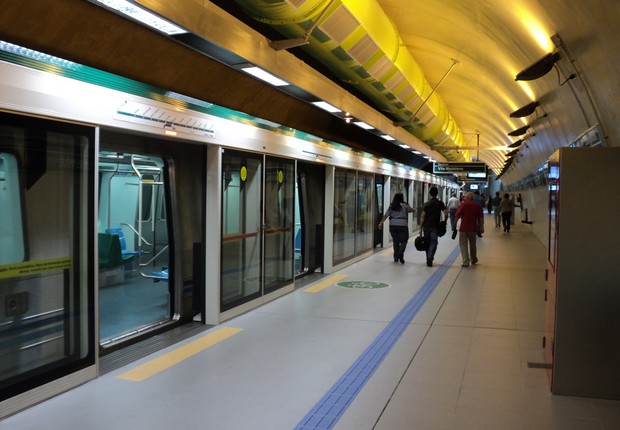 Estação de metrô da Linha 4-Amarela em São Paulo (Foto: Reprodução/Facebook)